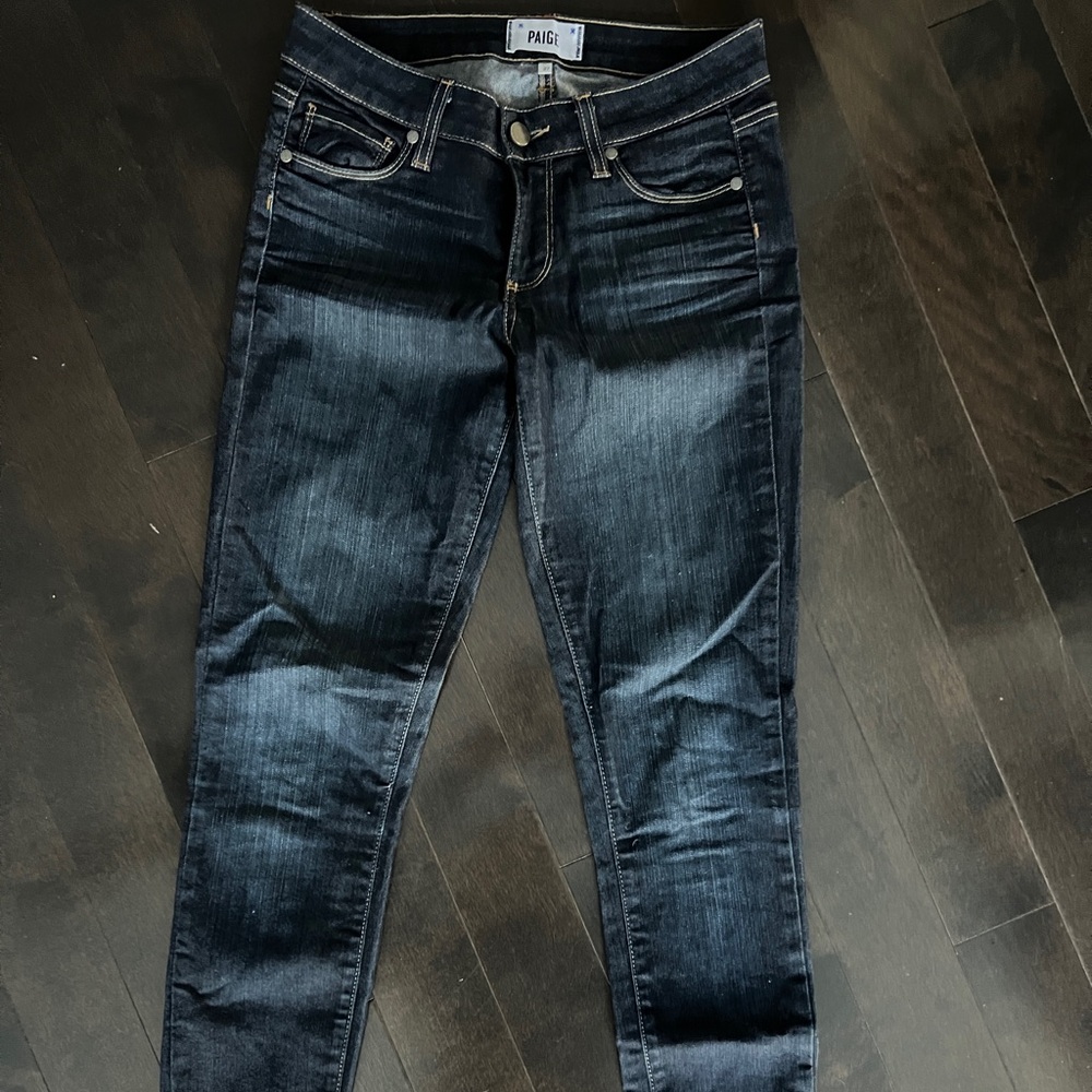 Dark Wash Paige Skinny Jeans
